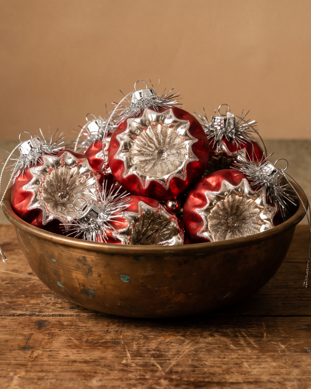 The Red Glass Starburst Ornament