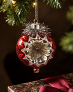 The Red Glass Starburst Ornament