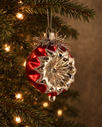 The Red Glass Starburst Ornament