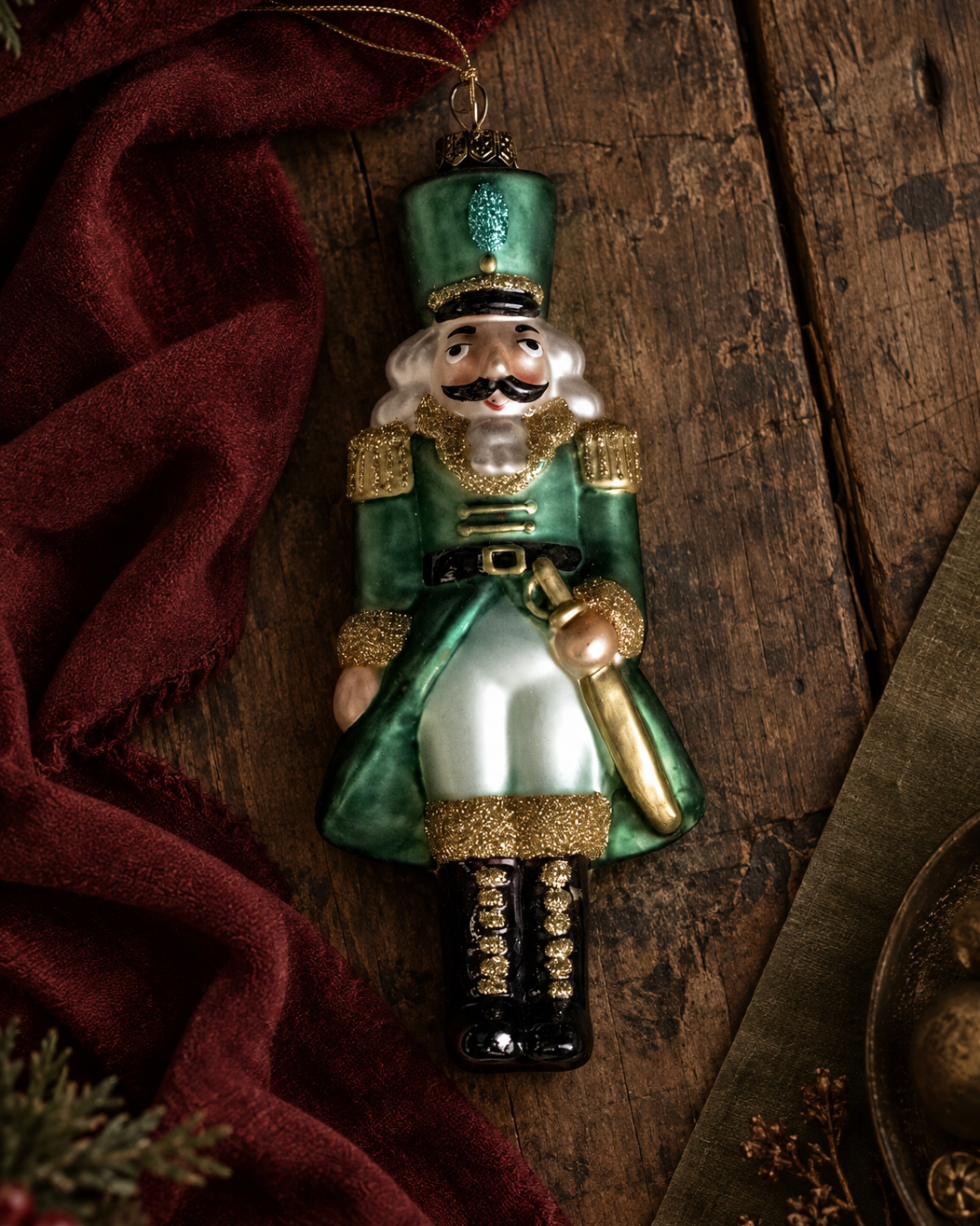 The Jack Nutcracker Glass Ornament