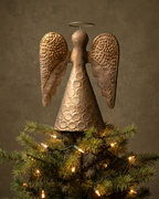 The Antique Gold Angel Tree Topper