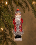 The Vintage Tinsel Santa Ornament