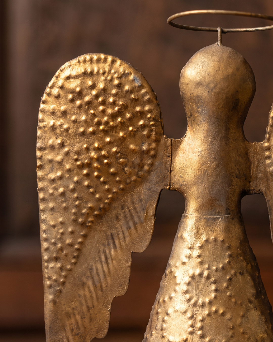 The Antique Gold Angel Tree Topper