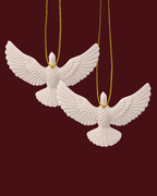 Turtle Dove Ornament Set: Vintage Ornament and Friendship Keepsake