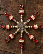 The Vintage Red and Silver Tree Topper