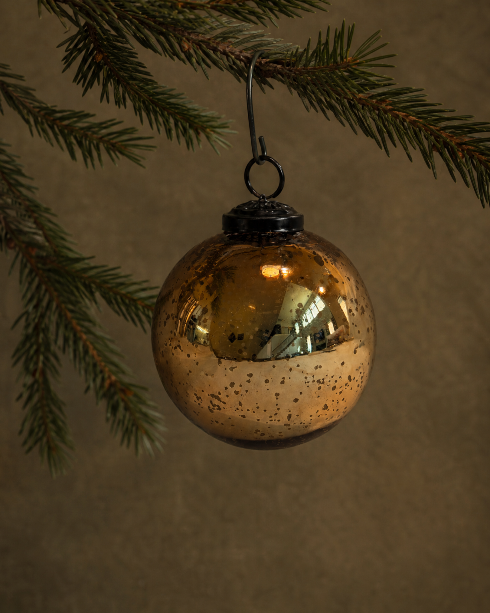 The Bronze Kugel Glass Ornament