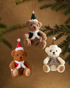 Plush Teddy Bear Christmas Ornaments