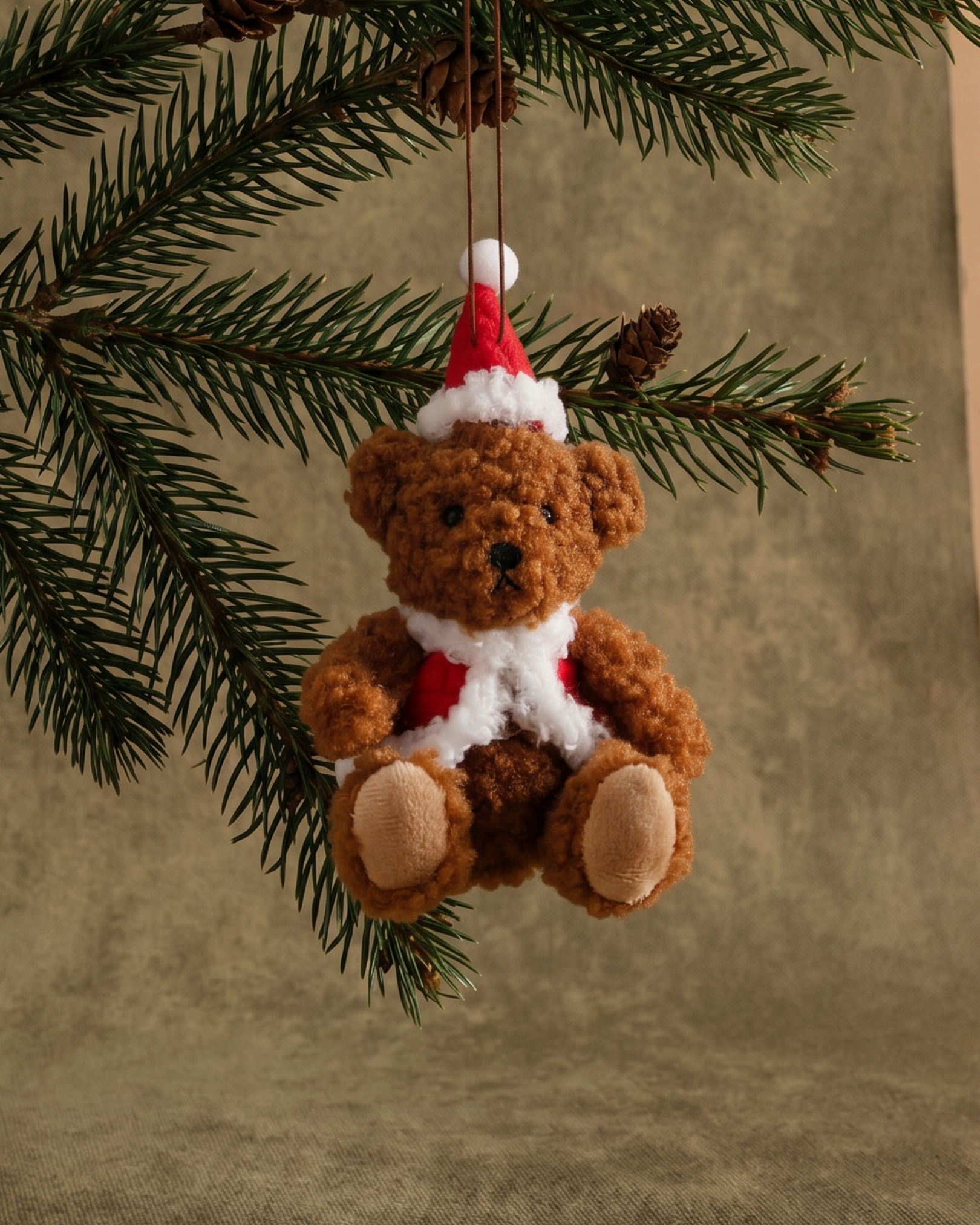 Plush Teddy Bear Christmas Ornaments | 25th and Noel – 25th and
