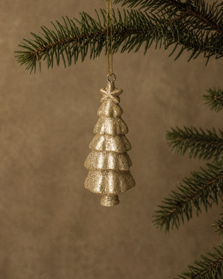 The Gold Glitter Tree Ornament