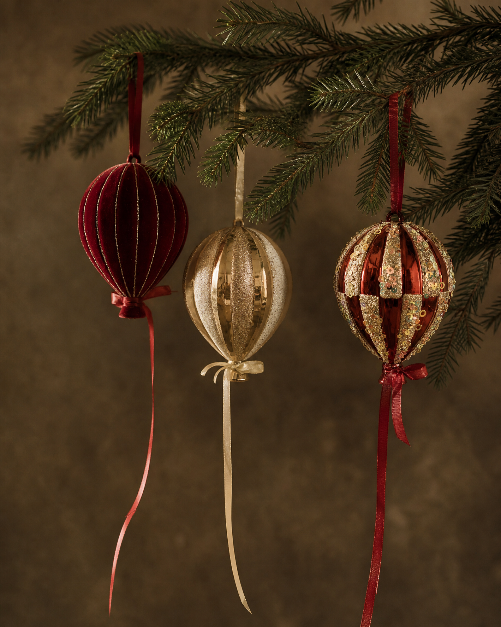 Heirloom Hot Air Balloon Ornament Collection