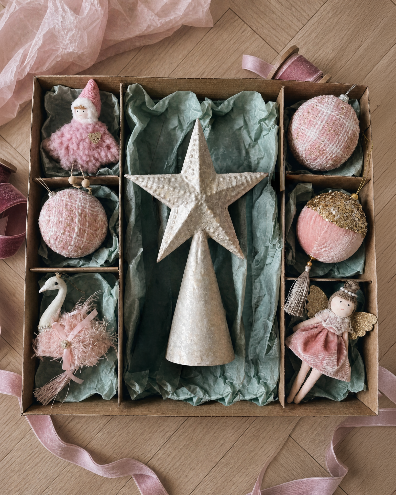 Pink Nutcracker Suite Ornaments