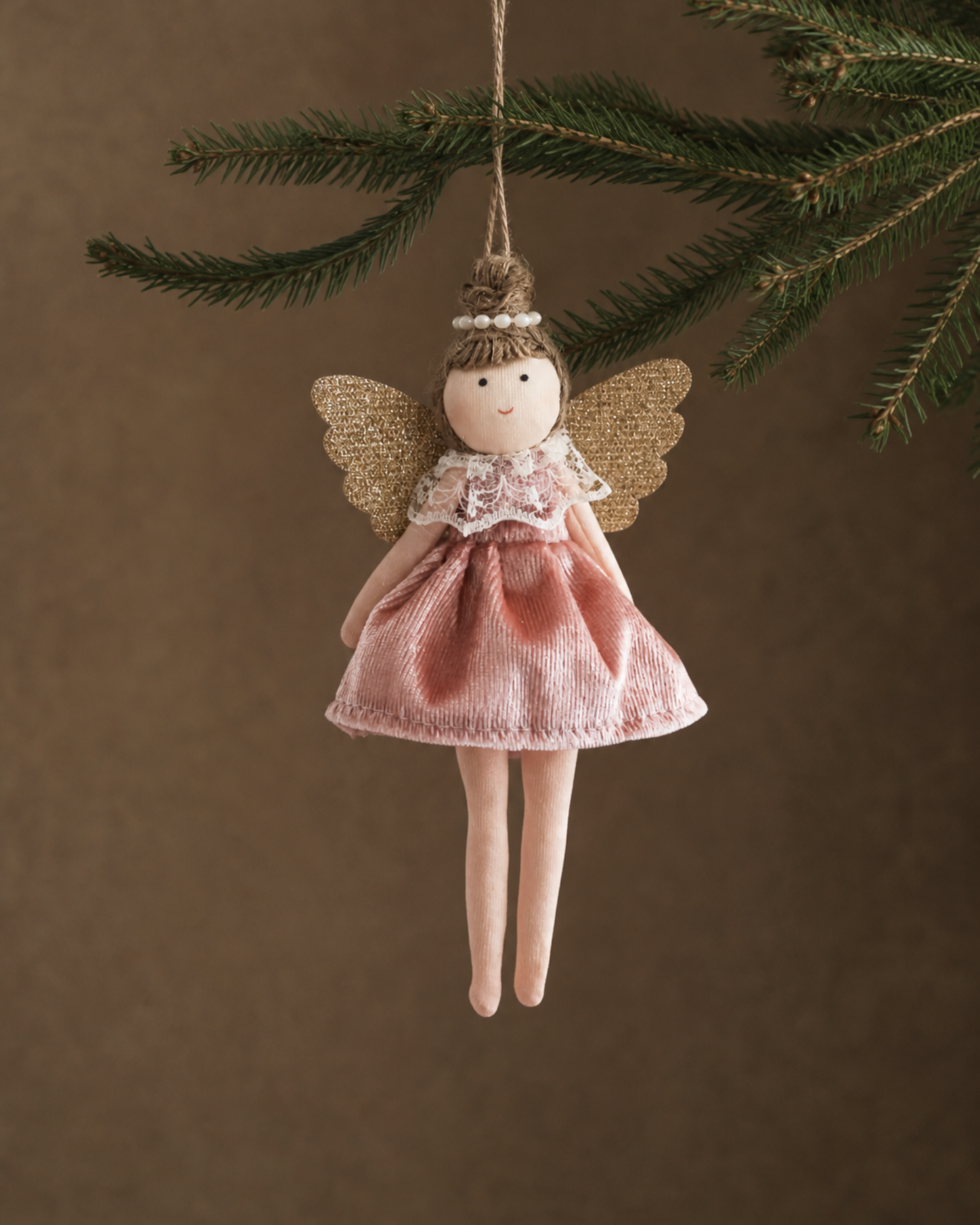 Velvet Angel Doll Ornaments