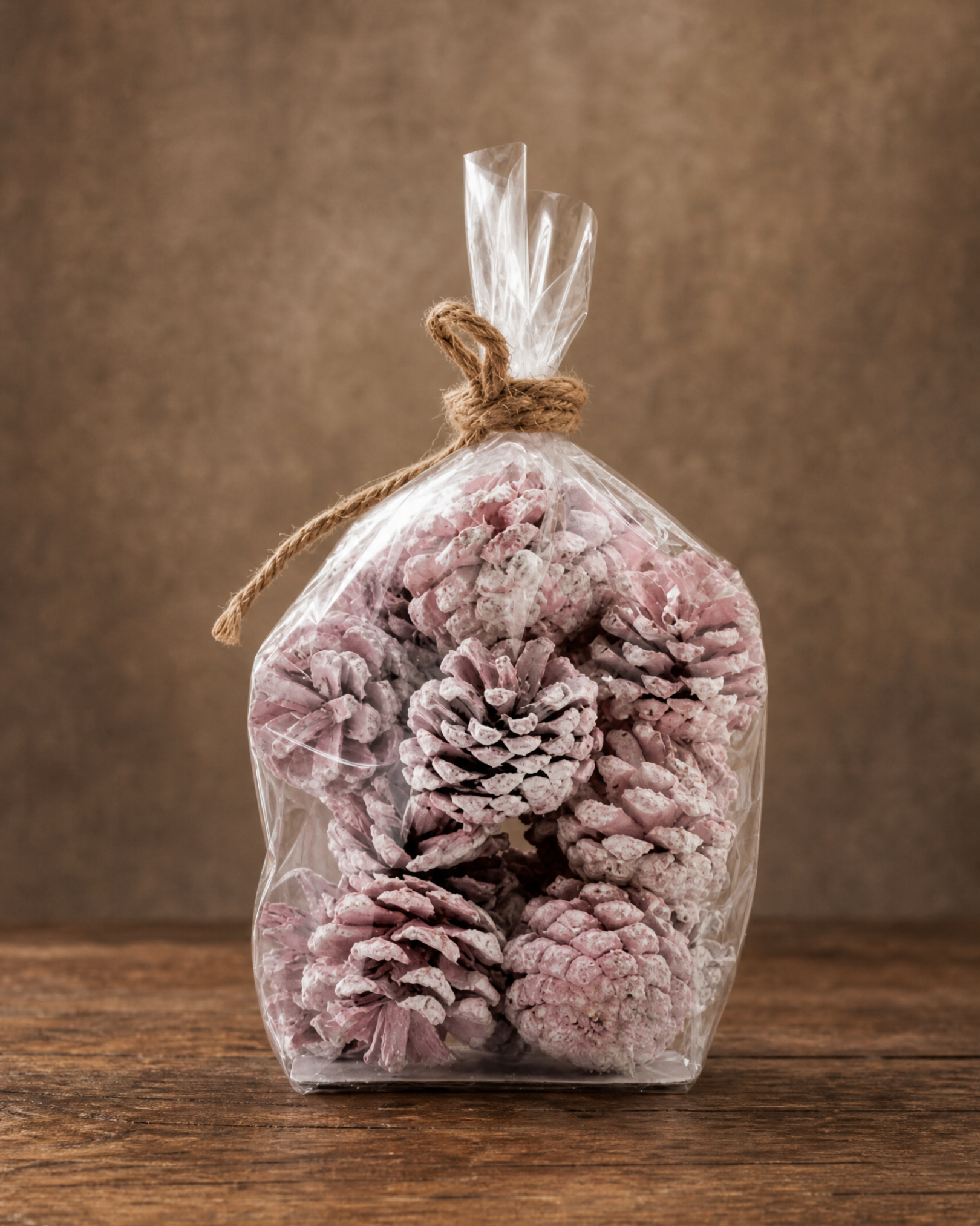 The Pink Snow-Dusted Pinecone Bag