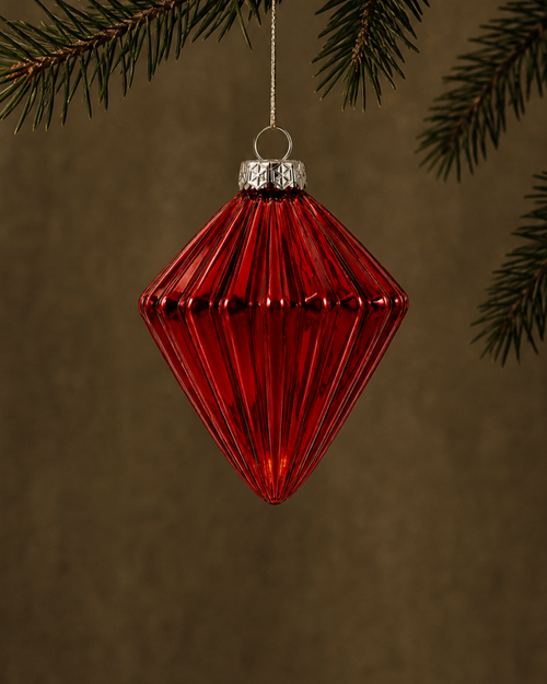 The Red Glass Bauble Set