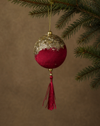 Velvet Tassel Ball Ornaments