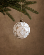 White & Gold Heirloom Ornaments
