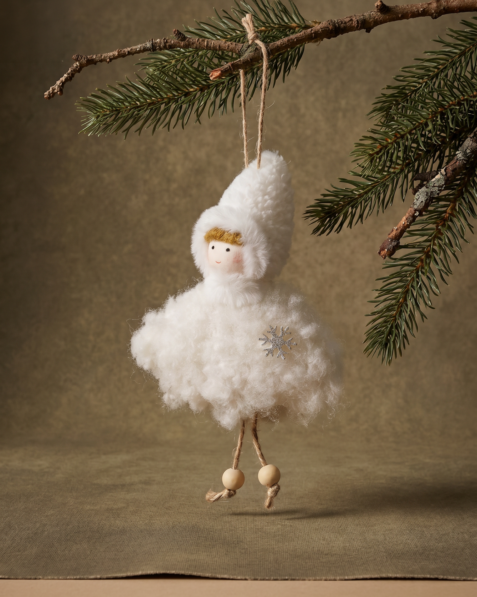 Plush Sugar Plum Fairy Christmas Ornament