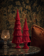 Red Velvet Layered Tabletop Trees