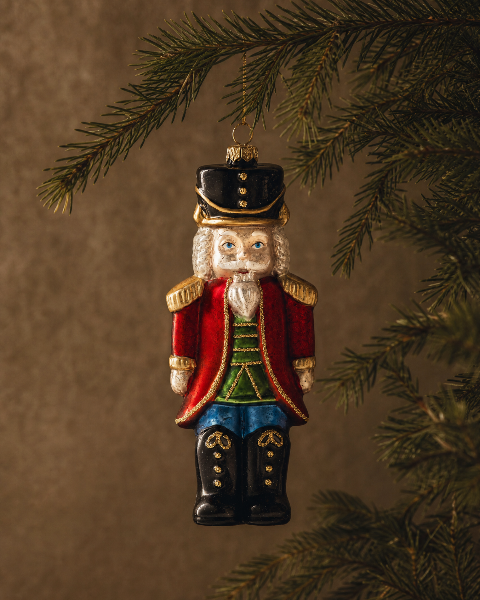 The Cooper Nutcracker Glass Ornament