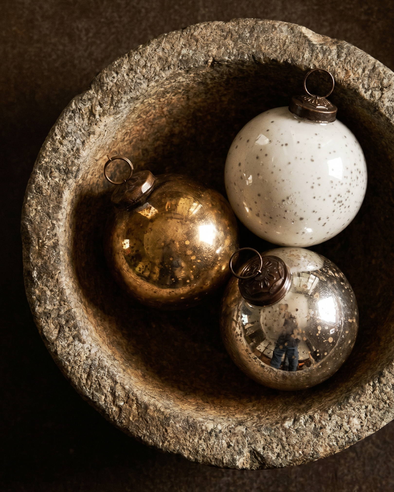The White Kugel Glass Ornament
