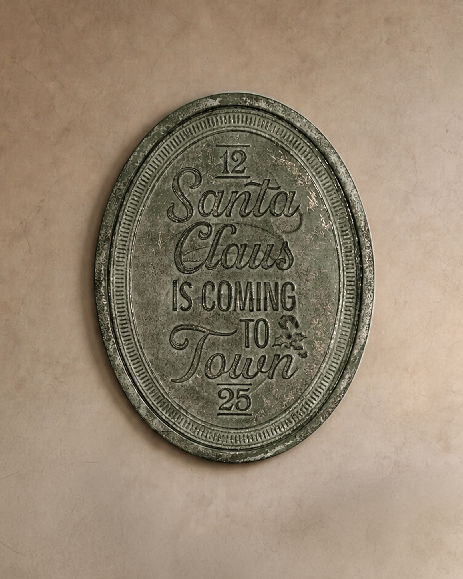 The Vintage Santa Claus Sign