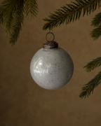 The White Kugel Glass Ornament