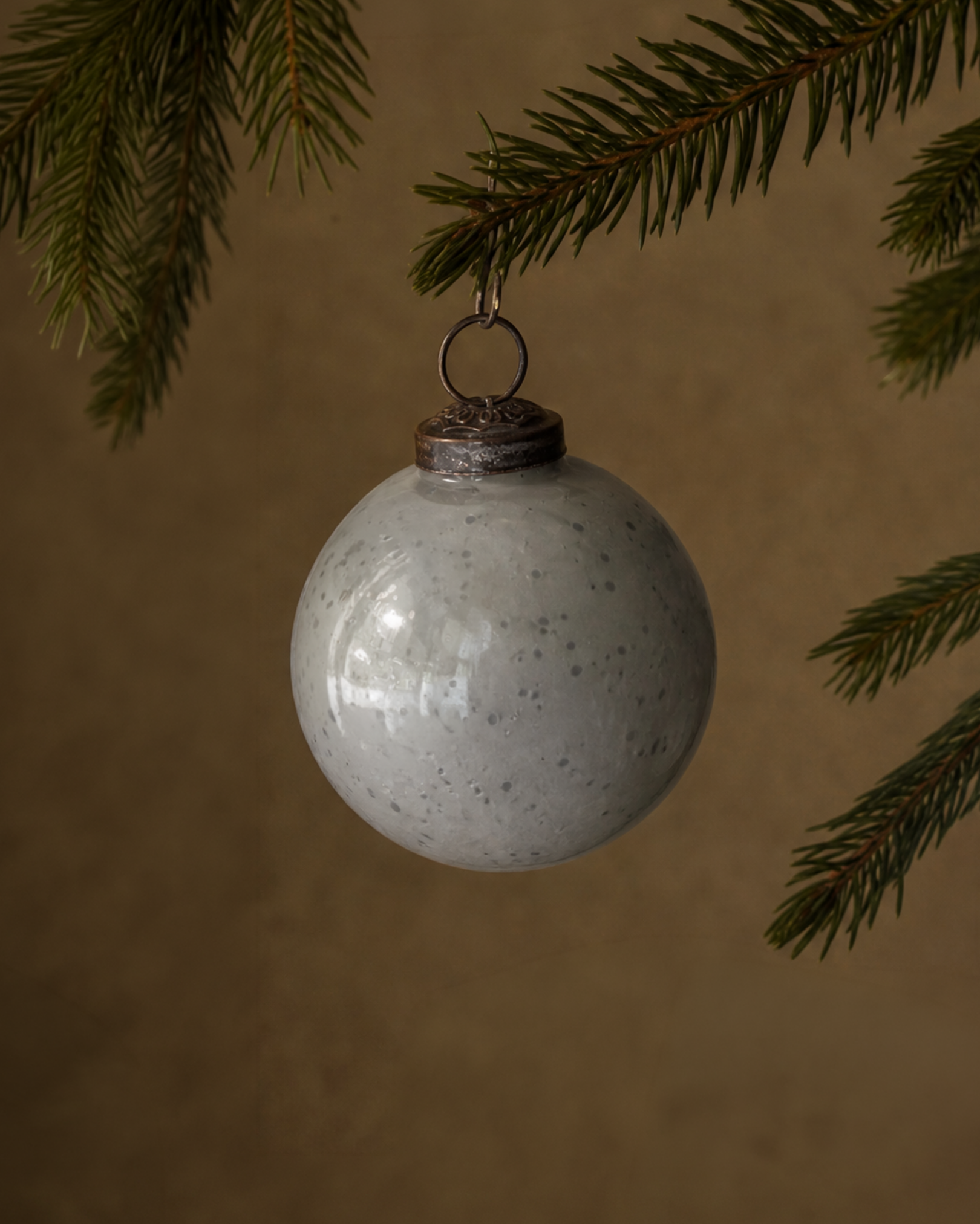 The White Kugel Glass Ornament