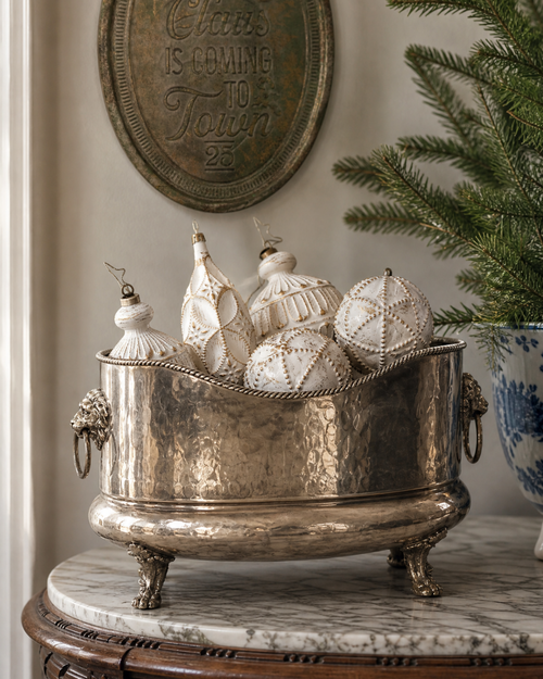 White & Gold Heirloom Ornaments