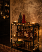 Red Velvet Layered Tabletop Trees