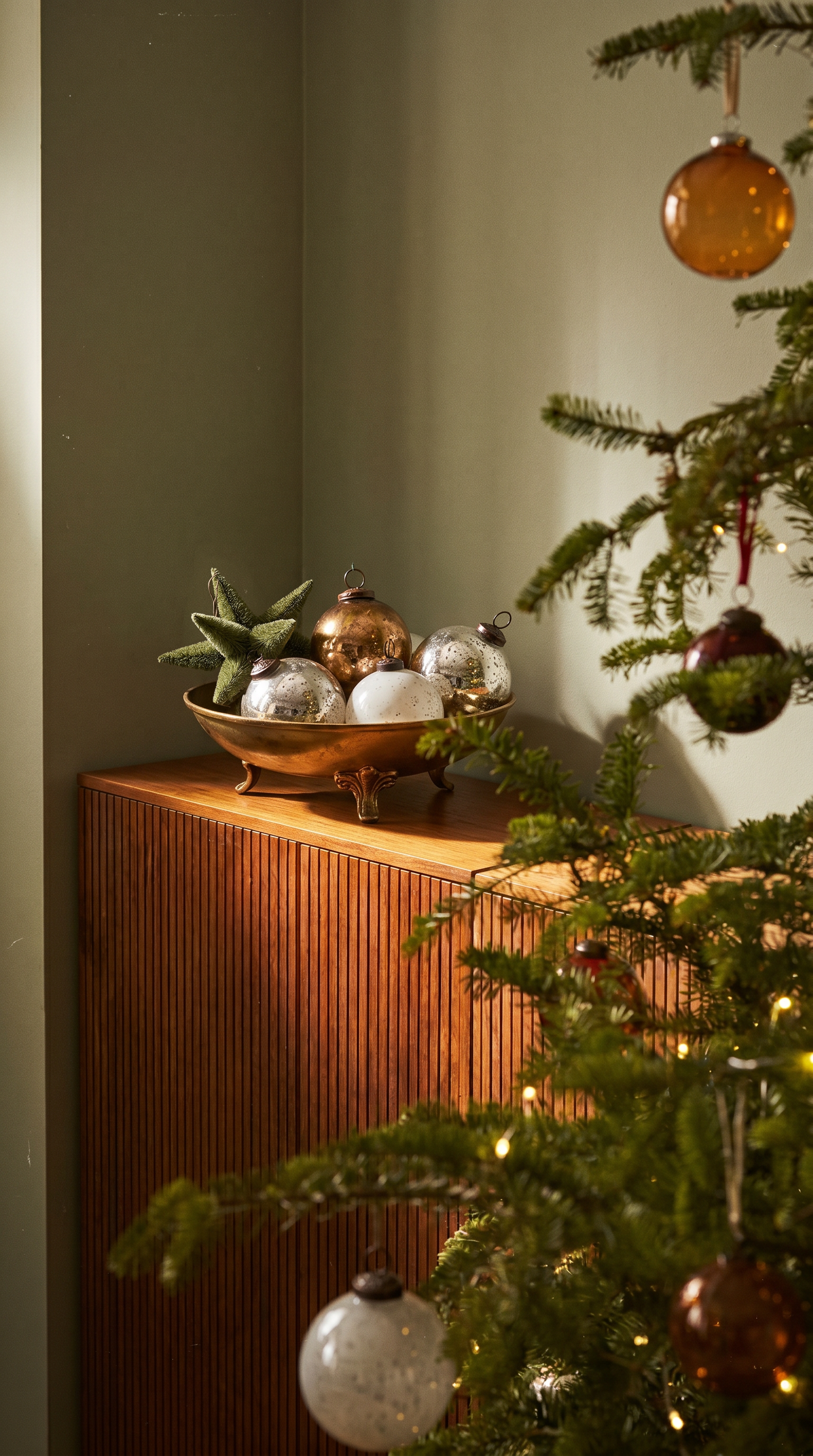 The Olive Bottlebrush Star Ornament