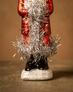 The Vintage Tinsel Santa Ornament