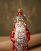 The Vintage Tinsel Santa Ornament