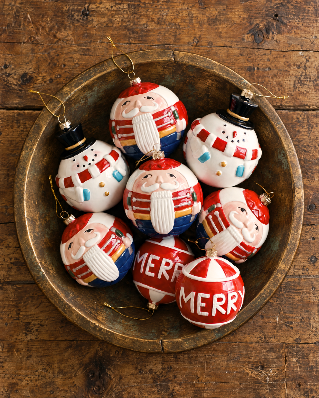 Classic Christmas Character Ball Ornaments
