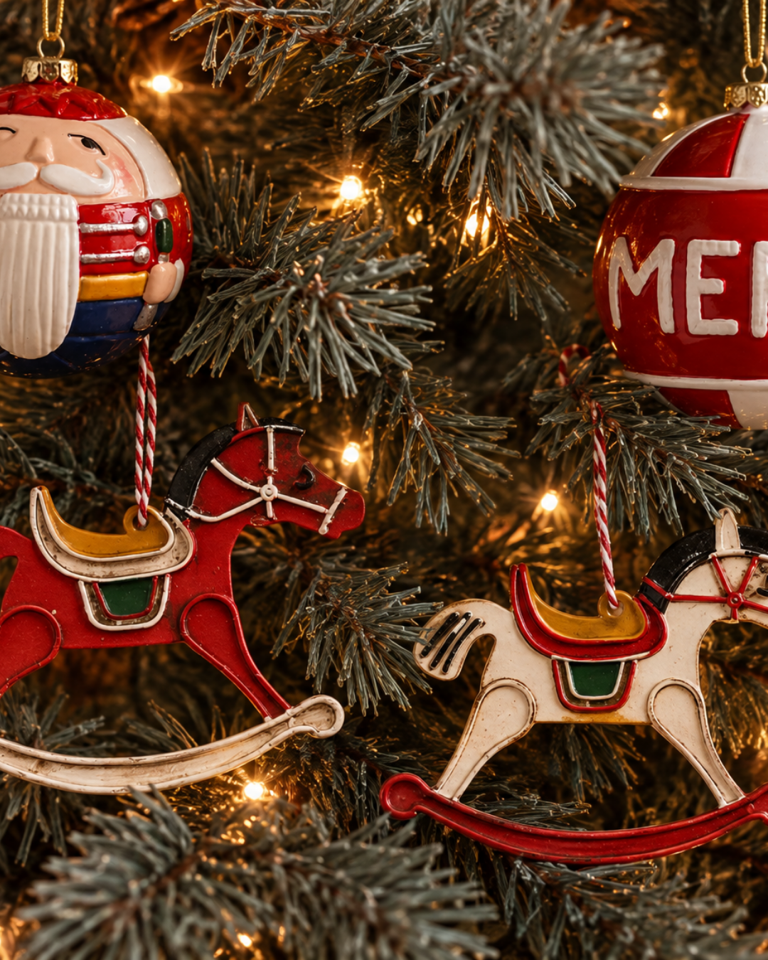 Vintage Rocking Horse Ornaments