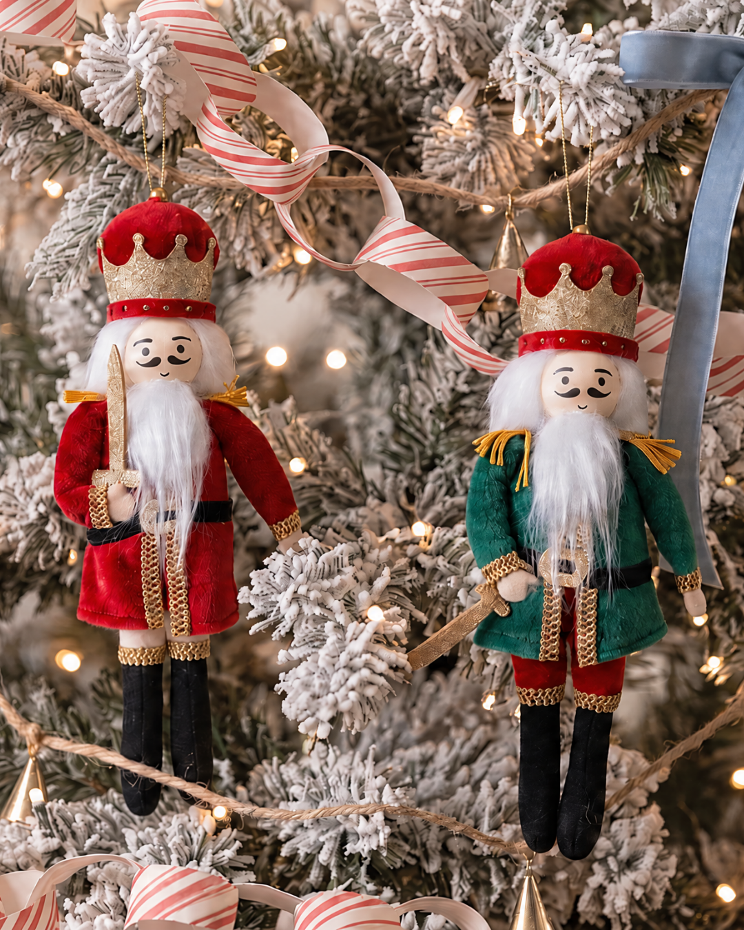 Fabric Nutcracker Ornaments