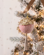 Velvet Tassel Ball Ornament Collection