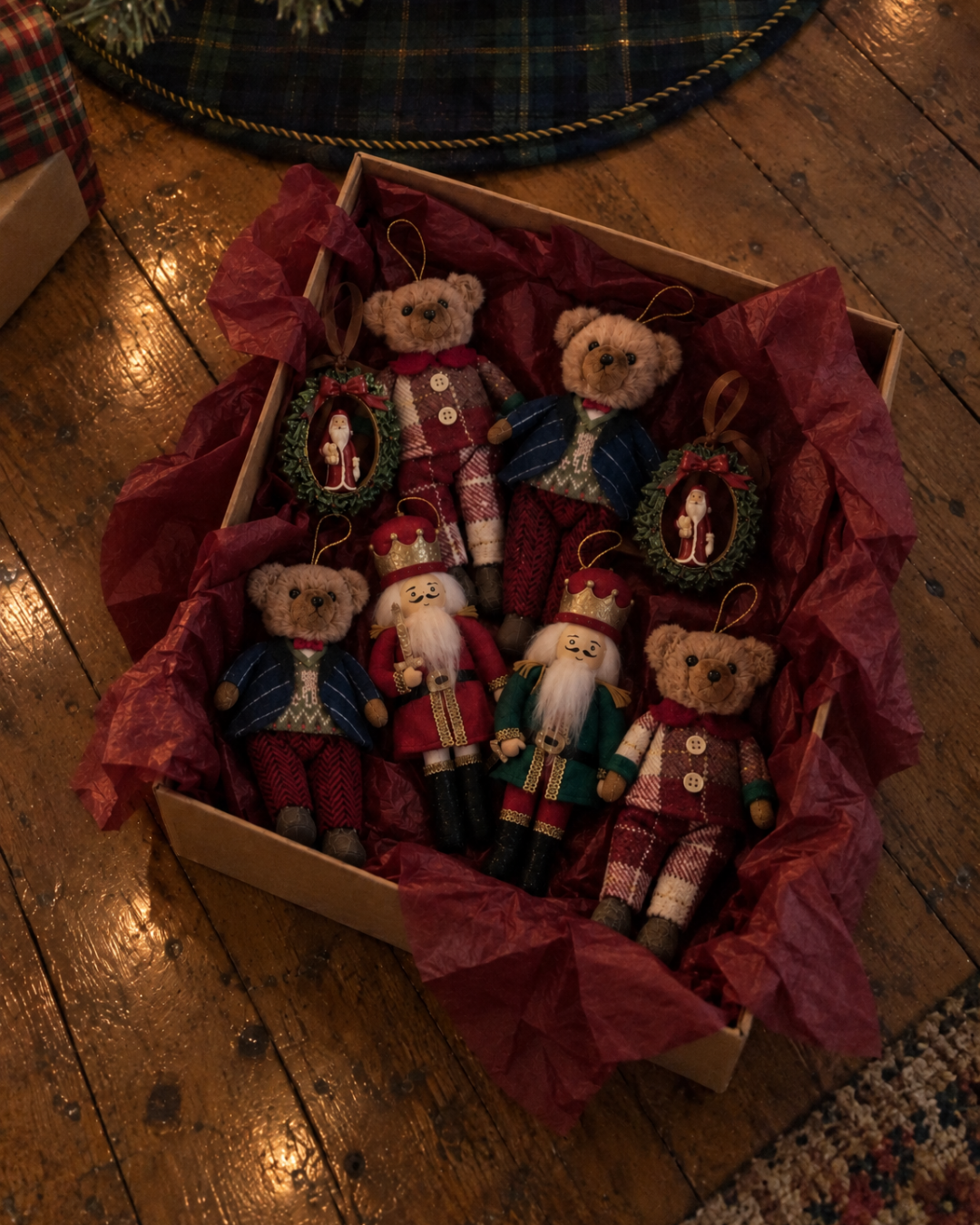 Dressed Teddy Bear Christmas Ornaments