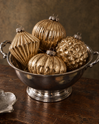 The Gold Glass Bauble Set
