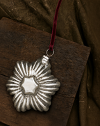 The Silver Star Glass Ornament