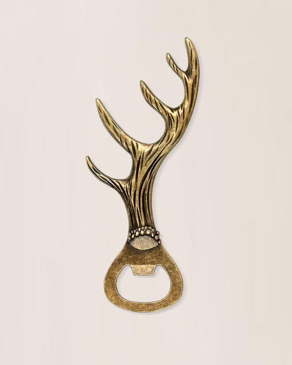 Bronze Stag Antler Bottle Opener and Bar Tool