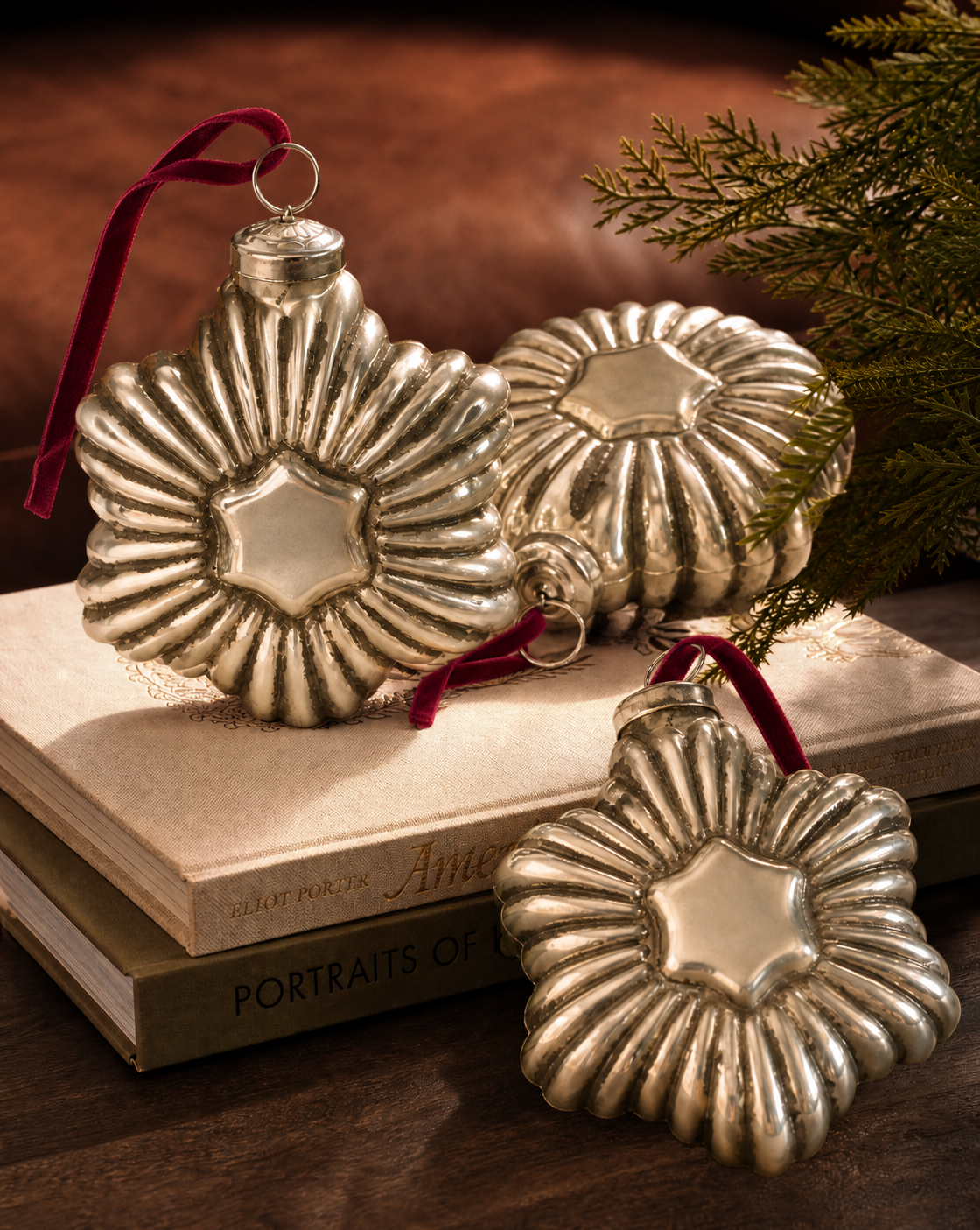 The Silver Star Glass Ornament