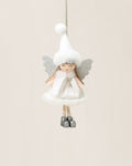 Ivory Plush Angel Christmas Ornament