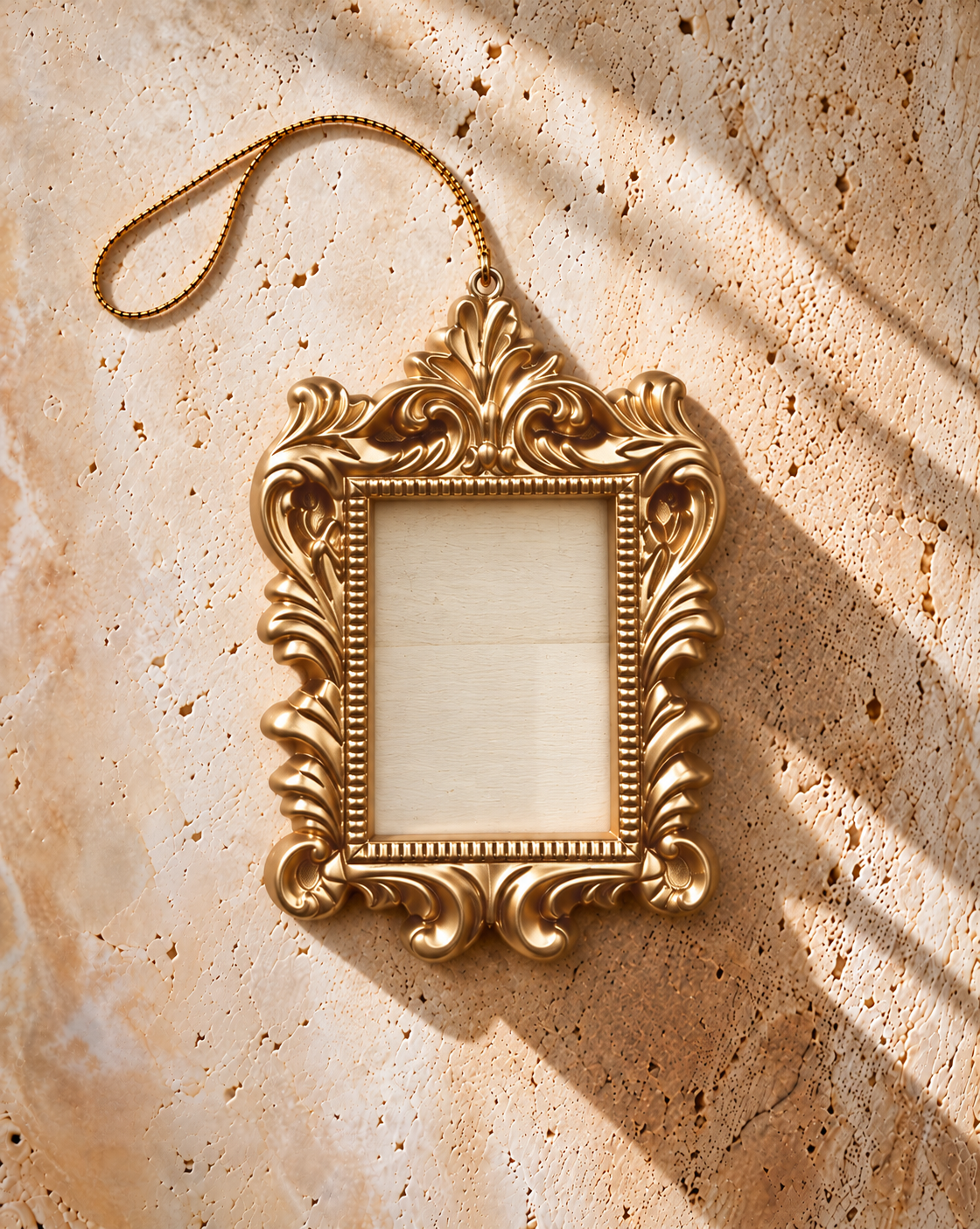 Rectangle Gold Frame Ornament