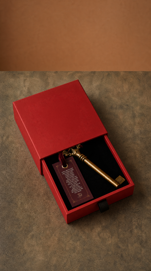 Magic Santa Key — Vintage Heirloom Santa's Key, Christmas Eve Box, Gold Christmas Key, Family Keepsake