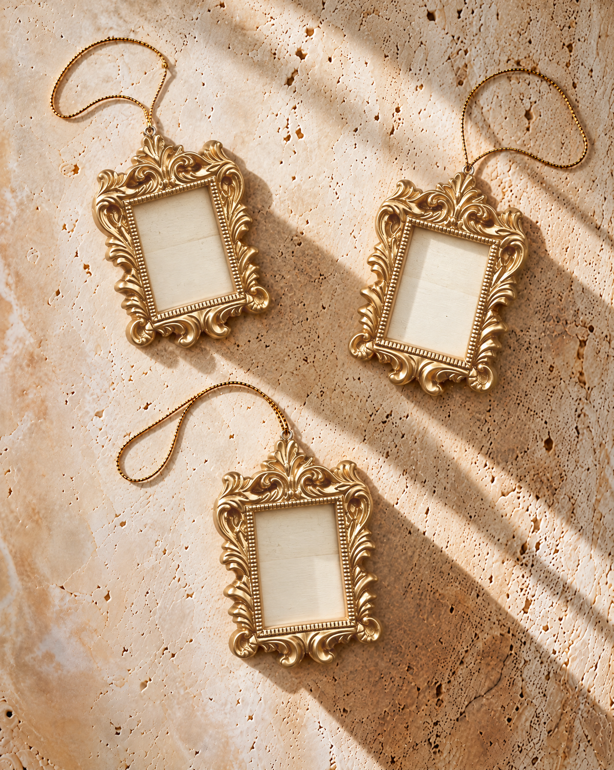 Rectangle Gold Frame Ornament