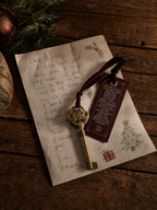 Magic Santa Key — Vintage Heirloom Santa's Key, Christmas Eve Box, Gold Christmas Key, Family Keepsake