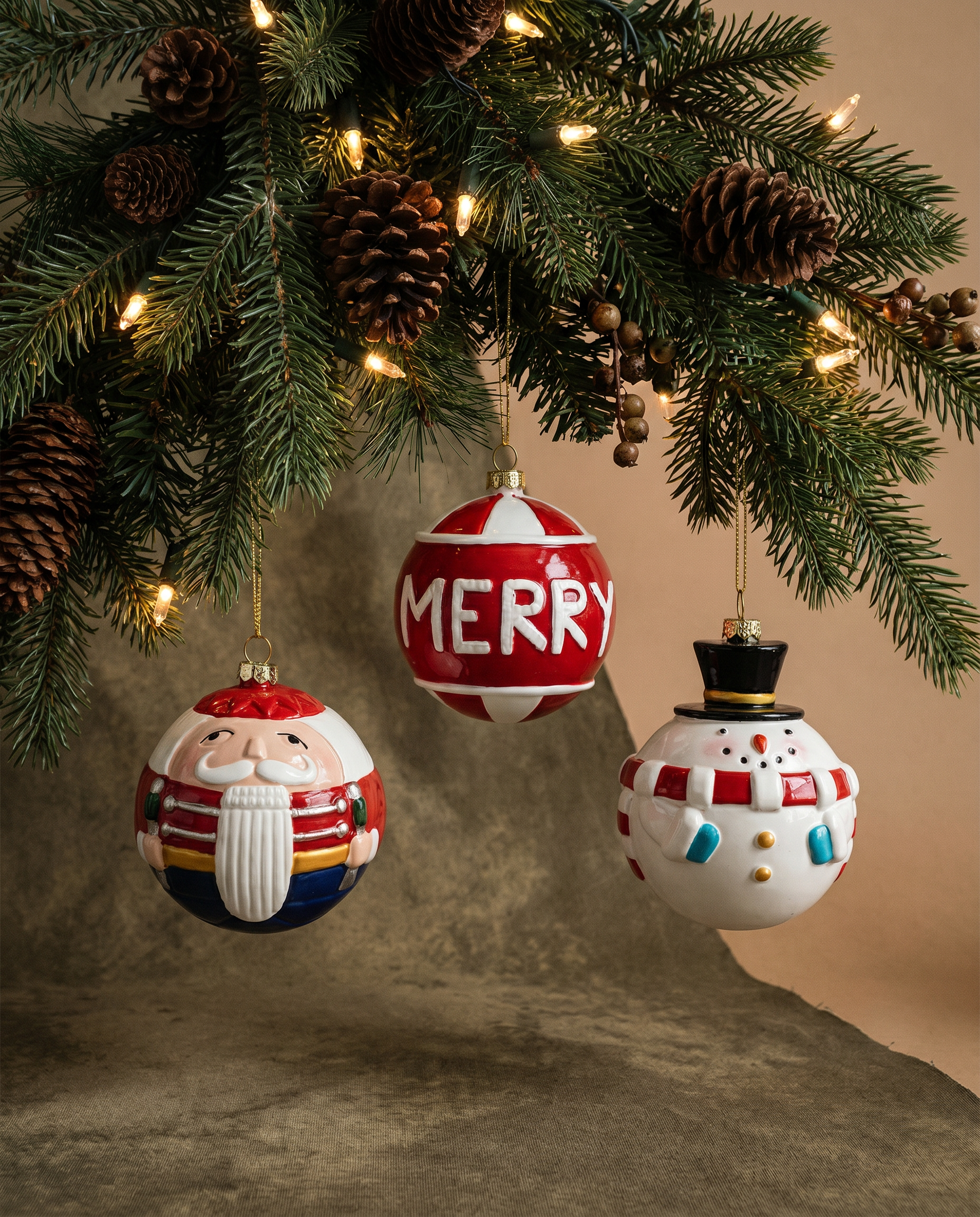 Classic Christmas Character Ball Ornaments