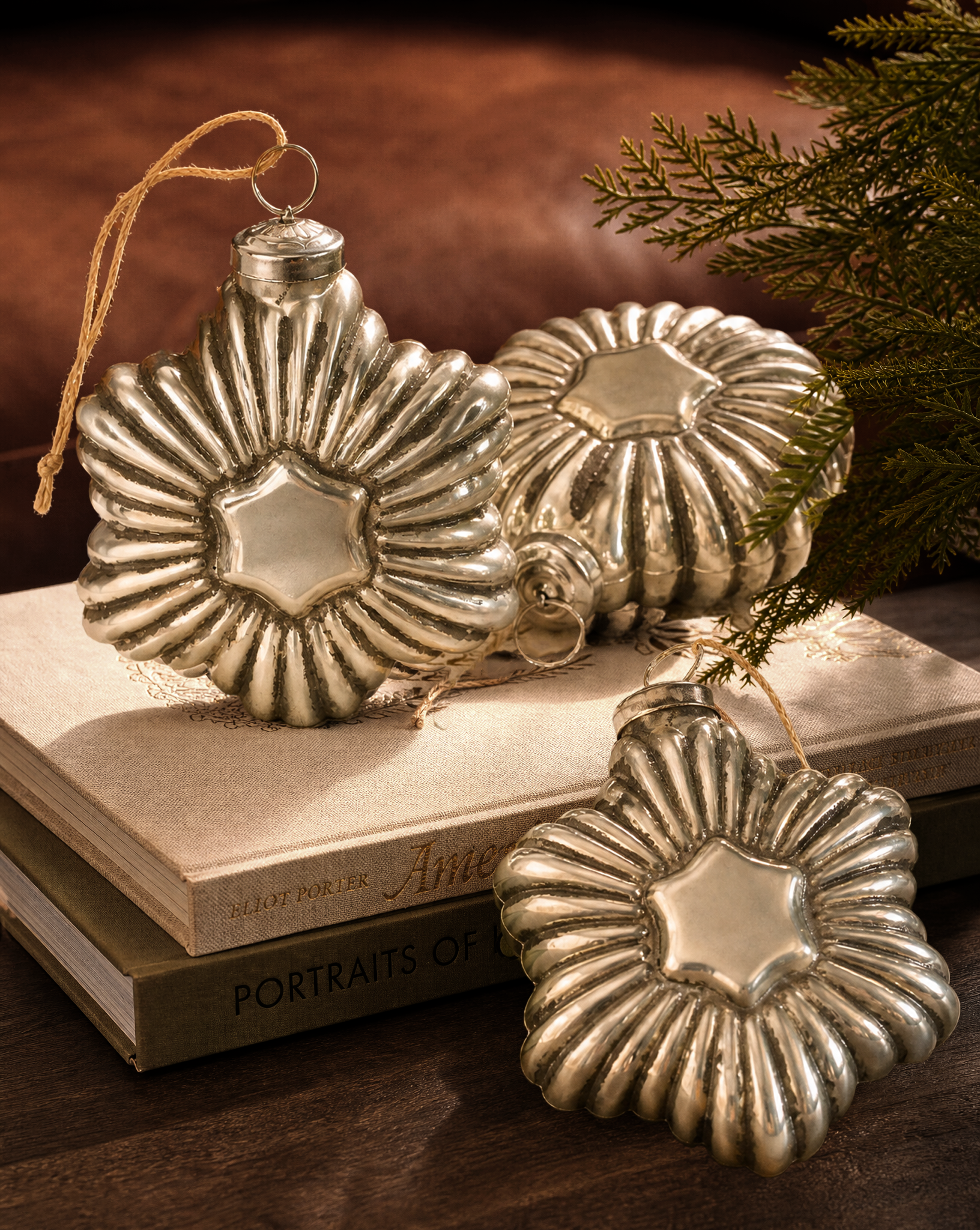 The Silver Star Glass Ornament