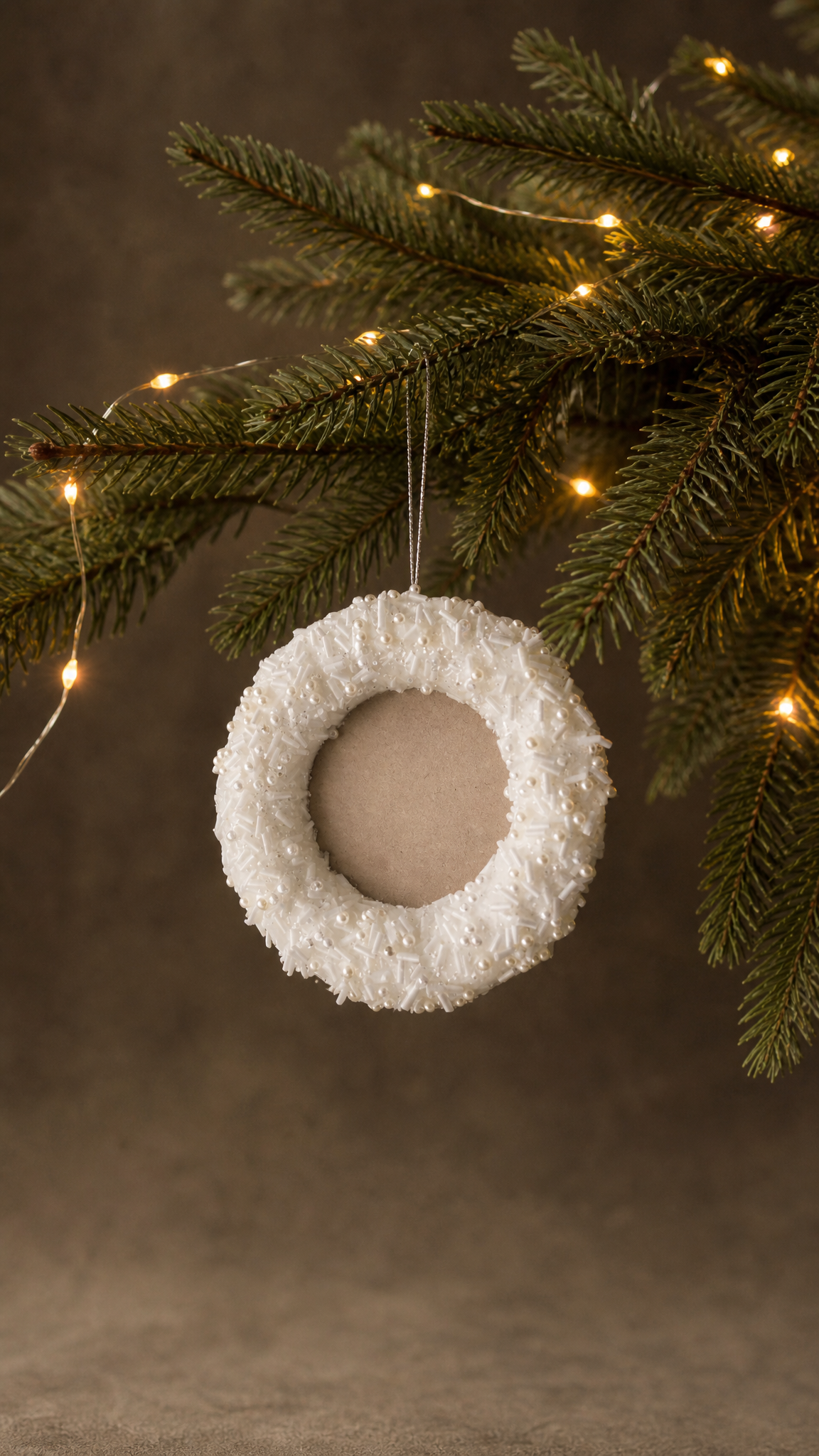 Pearl Beaded Frame Ornaments