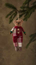 Dressed Teddy Bear Christmas Ornaments